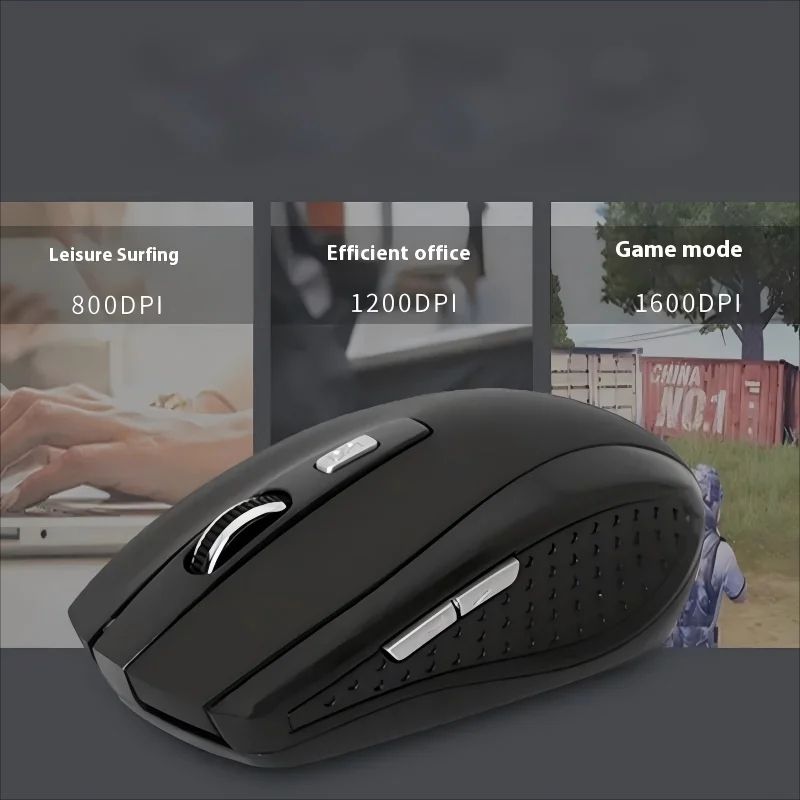 Portable 2.4G wireless mouse with Adjustable DPI for Laptop and Office Use