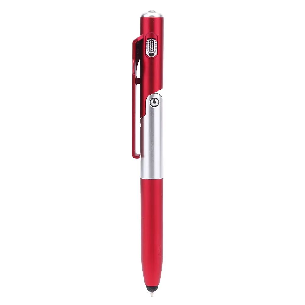 4 in 1 Multifunction Ballpoint Pen Phone Stand with LED Light Folding Mobile Holder
