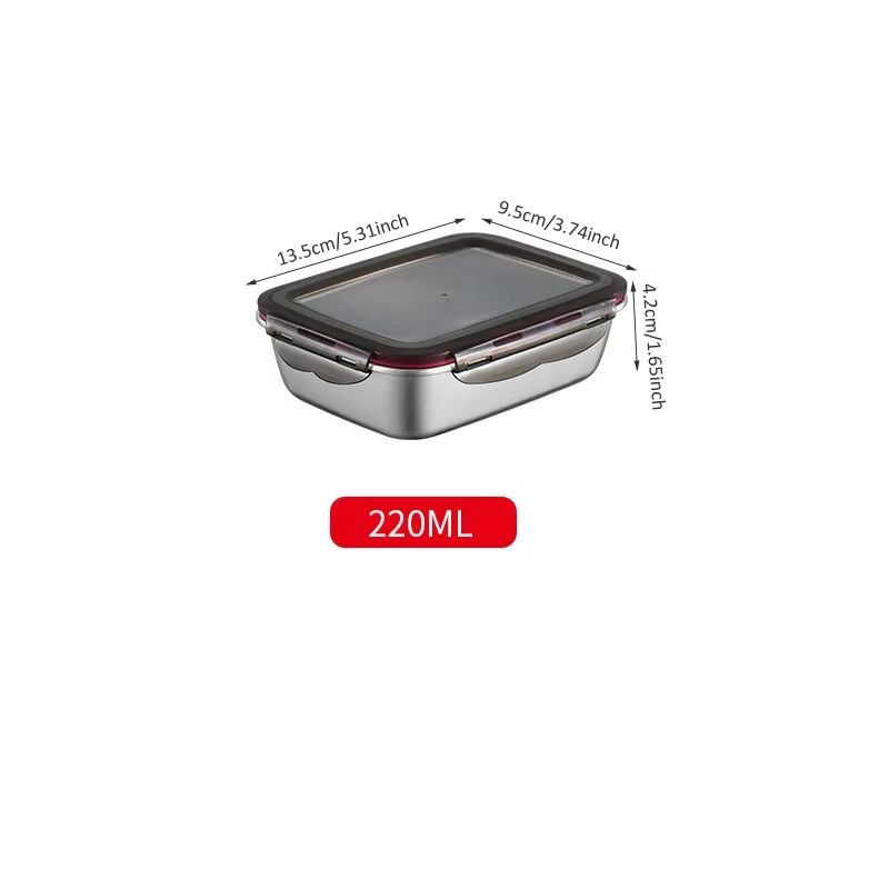 304 Stainless Steel Leakproof Bento Lunch Box Portable Food Container
