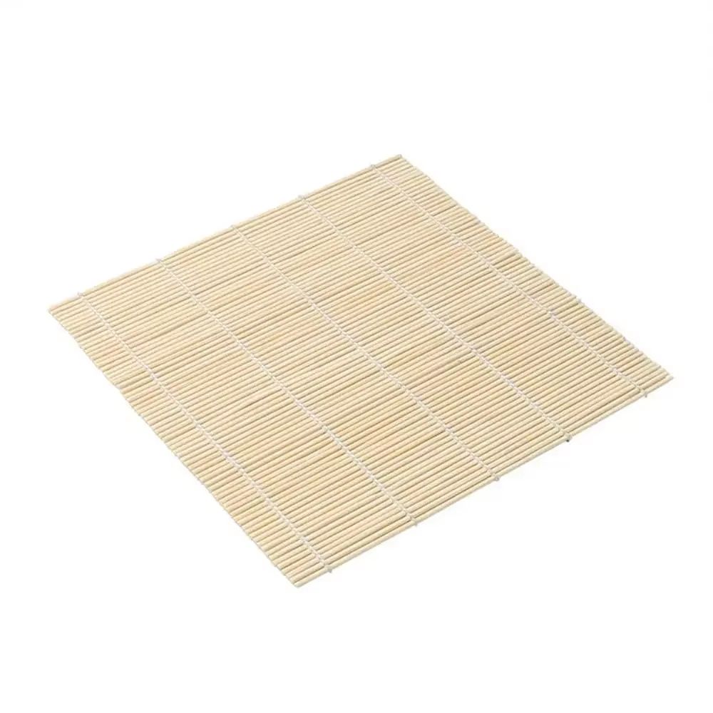 White Finish Bamboo Sushi Mat Non Stick Sushi Rolling Mat Japanese Style Makisu Sushi Roller