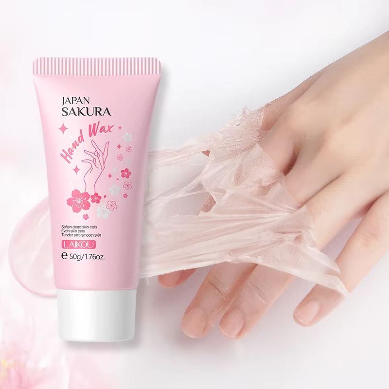 Sakura Hand Wax Mask for Deep Moisture, Smoother Texture, and Softer Hands 1.76oz