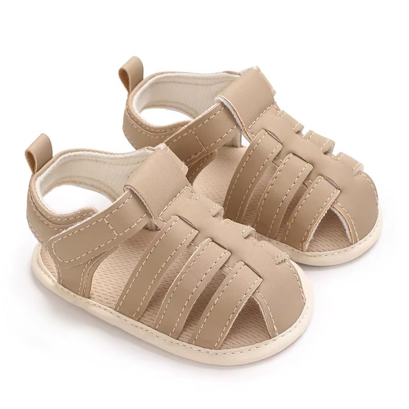 Breathable Baby Boys Casual Sandals Soft Anti Slip First Walker Sandals for Infants – Lightweight Solid Color Baby Shoes