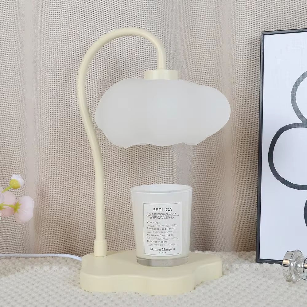 Cloud Candle Warmer Lamp with Timer Dimmable Aromatherapy Wax Melt Lamp Night Light Decor