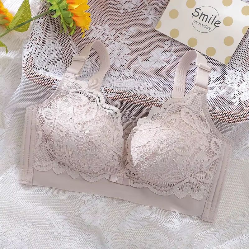 Extra Thick Push Up Bra for Small Chest Wireless Thick Padded Bra Gathered Wireless Push Up Bra