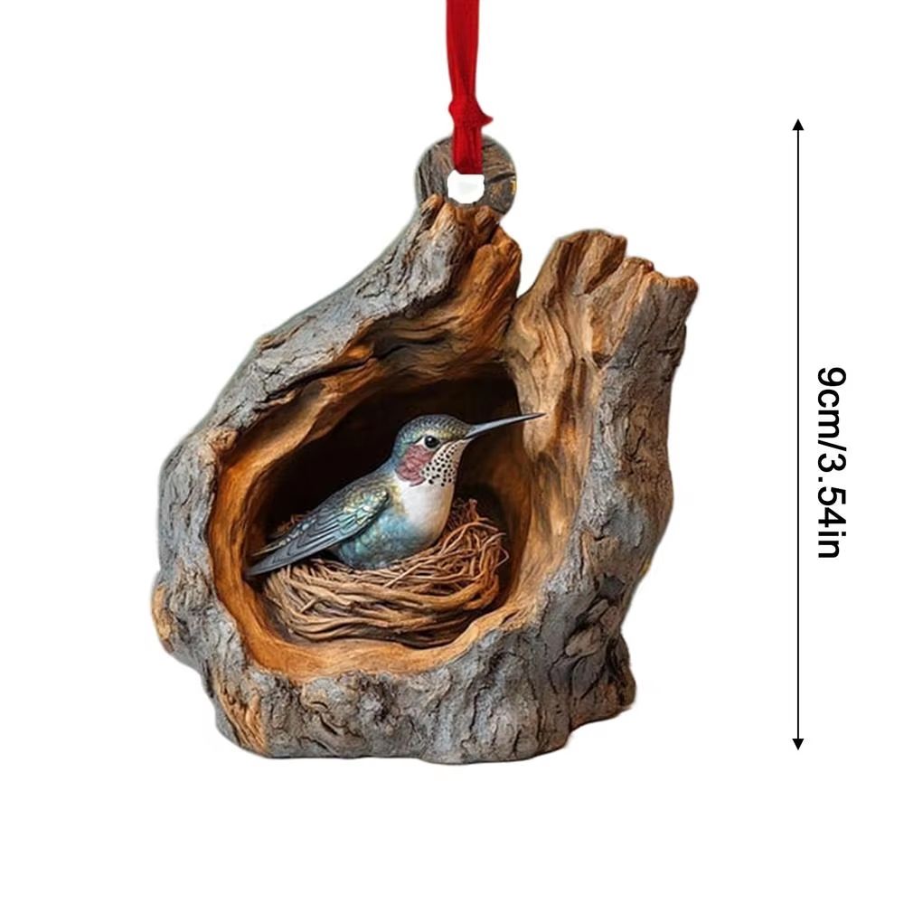 Cute Acrylic Animal Christmas Tree Pendant 2025 Holiday Hanging Ornament