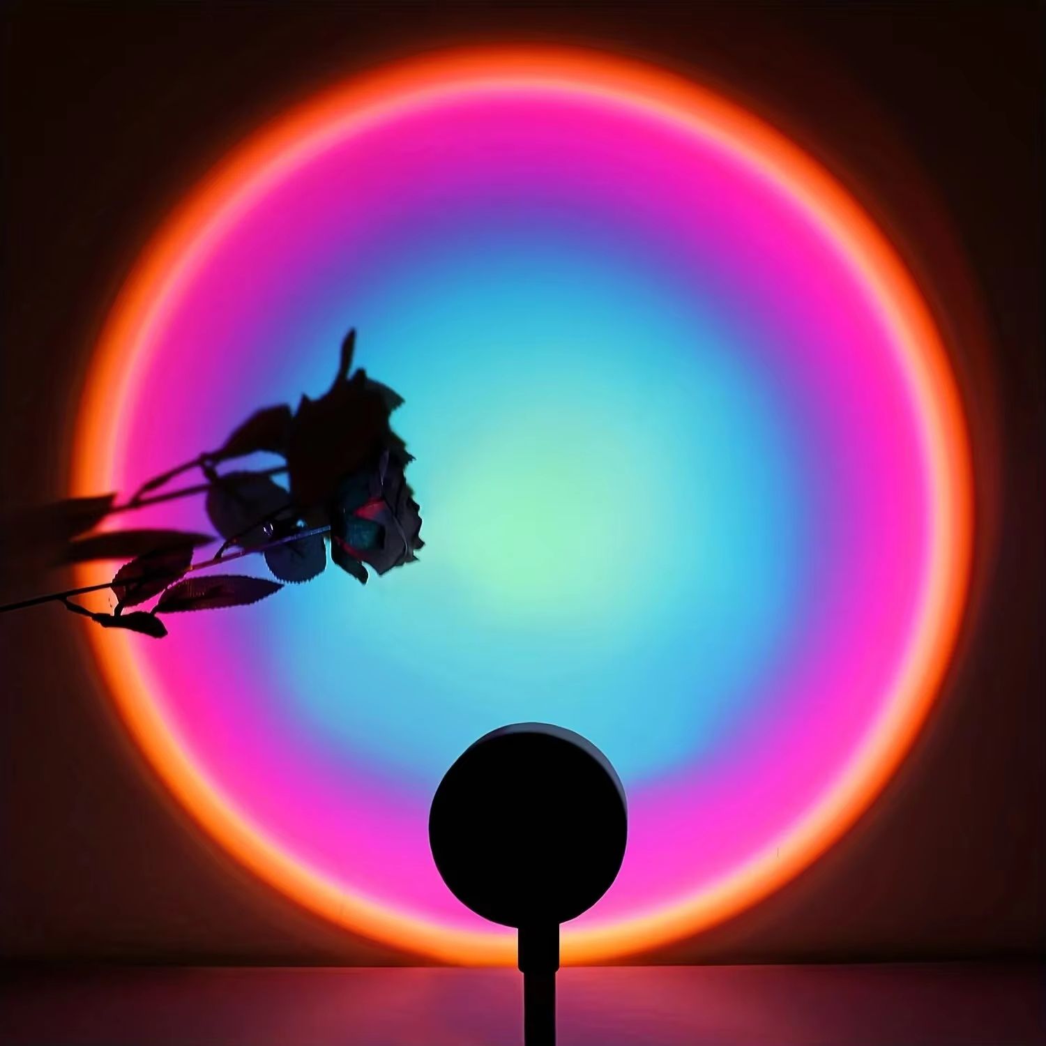 USB Sunset Projection Lamp for Room Decor and Aesthetic Mood Lighting