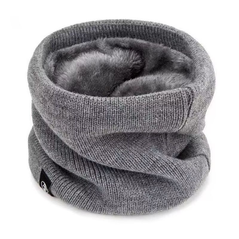 Thick Plush Winter Neck Gaiter Scarf for Windproof Outdoor Warmth