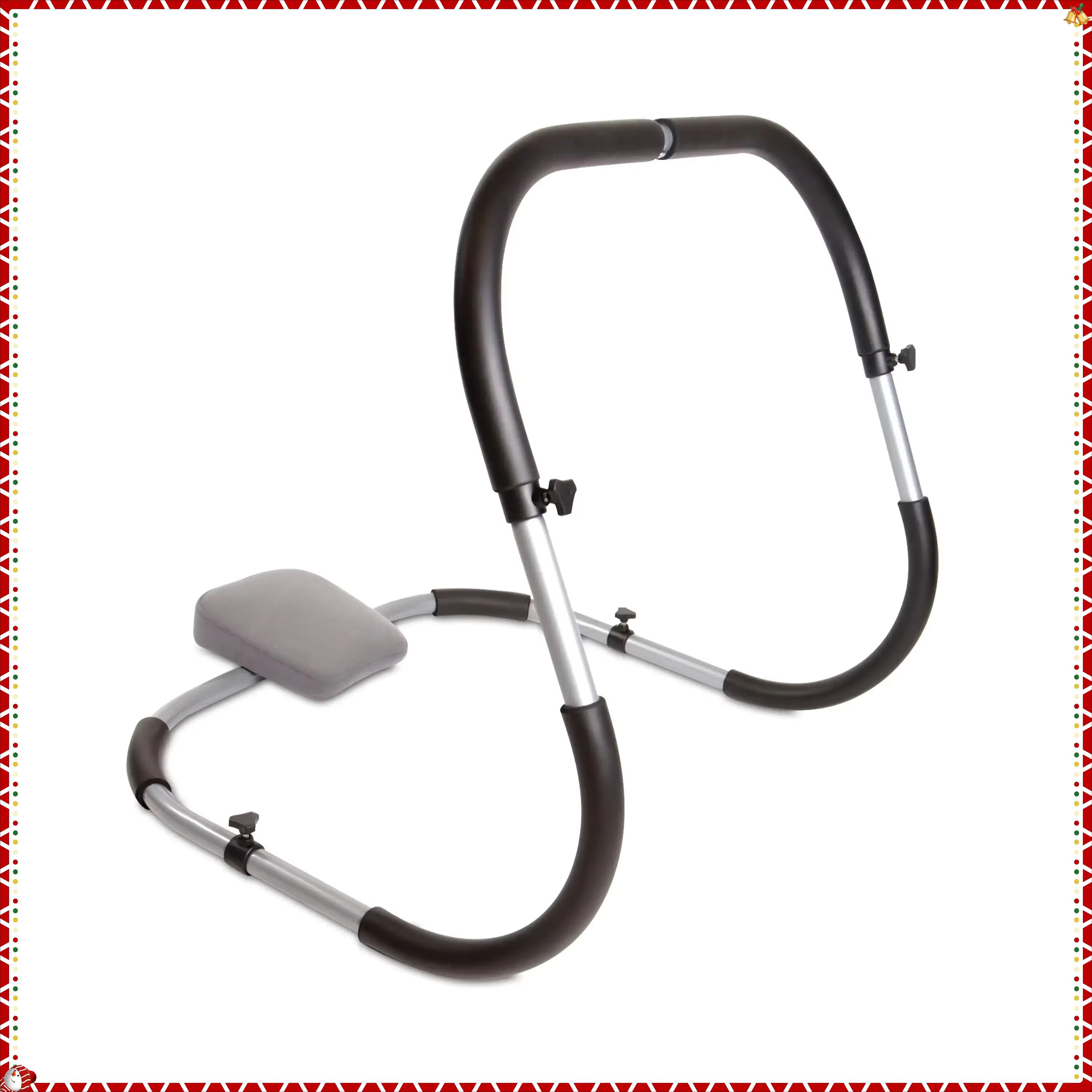 Compact Steel Frame Ab Crunch Machine with Ergonomic Support - Home Core Trainer for Effective Abs Workout