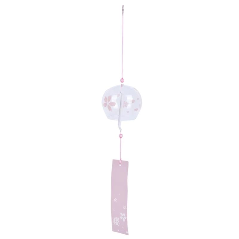 Japanese Sakura Glass Wind Chime Hanging Bell for Home Decor