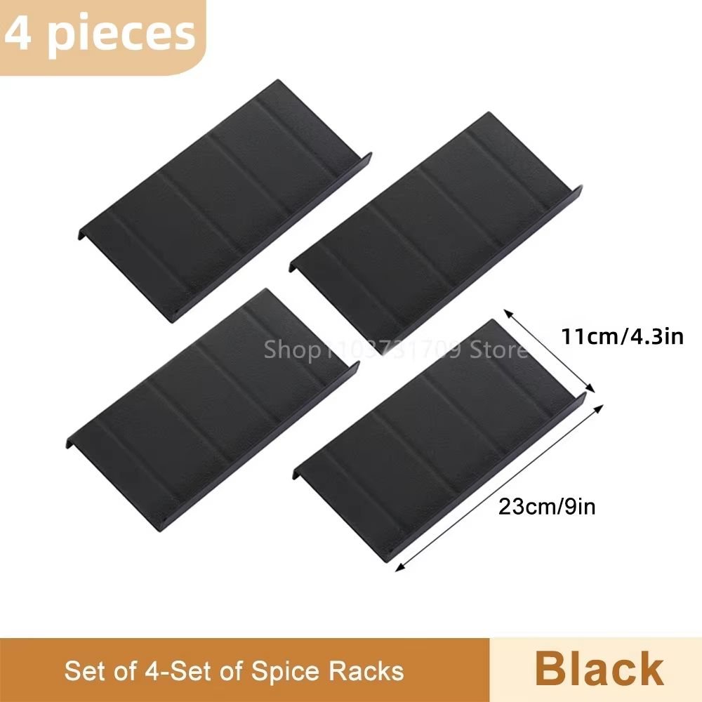 4-Layer Adjustable Spice Drawer Organizer for Kitchen Cabinet and Pantry Storage