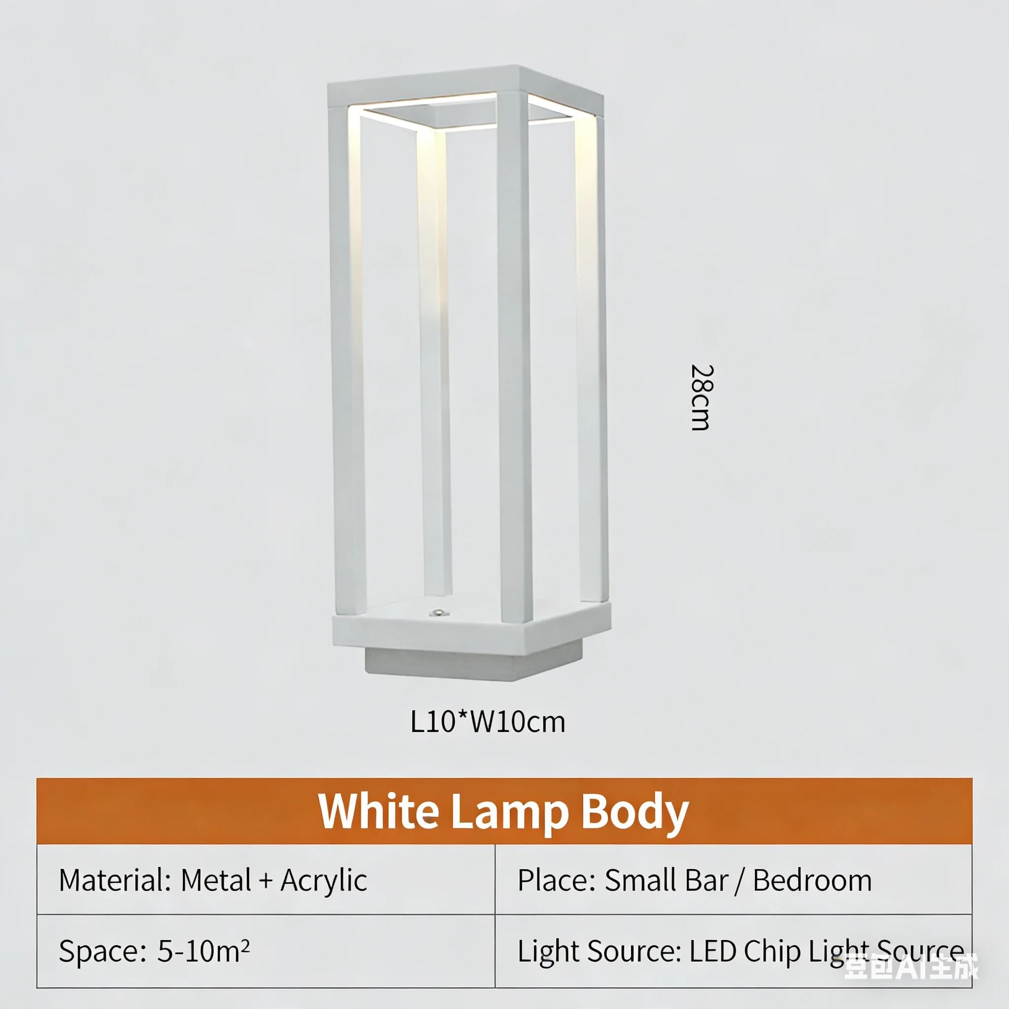 Modern European Rechargeable LED Table Lamp Cordless Hotel Style Ambient Light