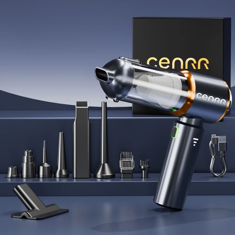 CENRR 2025 High Power Cordless Car Vacuum Portable Mini Blower Cleaner