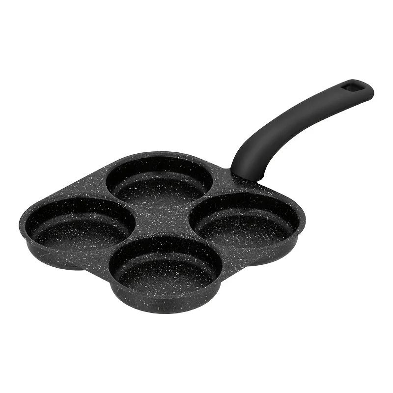 4-Cup Non-Stick Omelette Pan with Multi-Section Breakfast Cooking Design