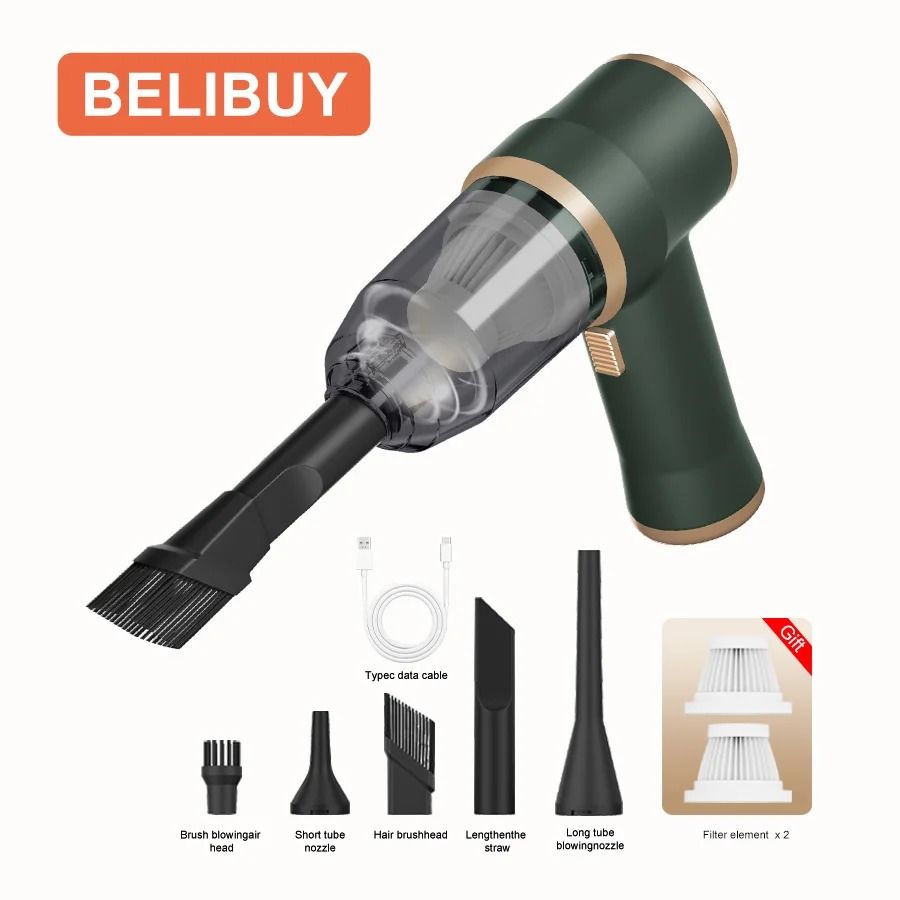 CENRR Wireless High Power Car Vacuum Portable Handheld Mini Carpet and Bedroom Cleaner