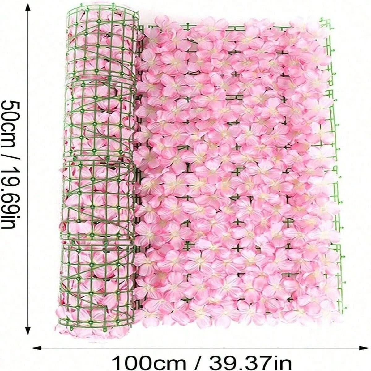 Expandable Artificial Ivy Flower Fence - Decorative Privacy Garden Wall Screen