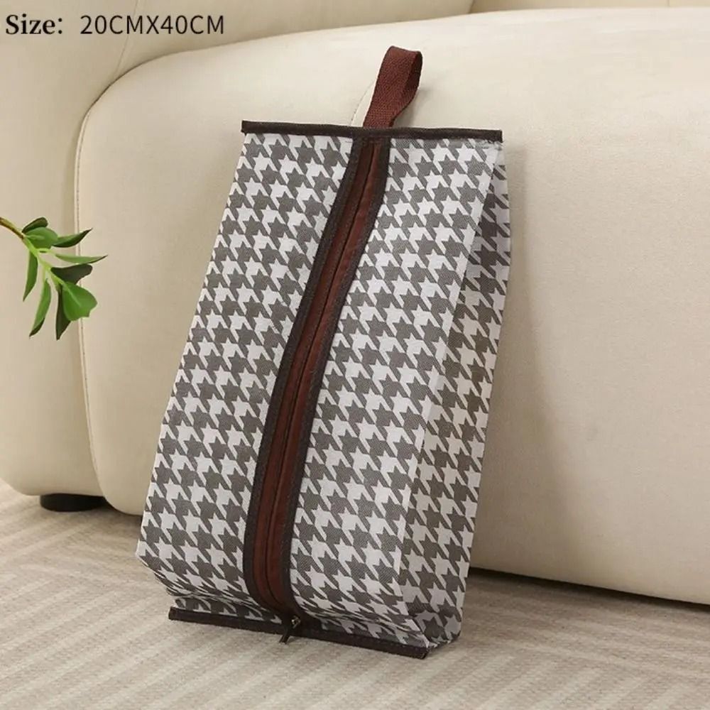 Portable Waterproof Boot Storage Bag Dustproof Travel Shoe Organizer with Zipper Closure
