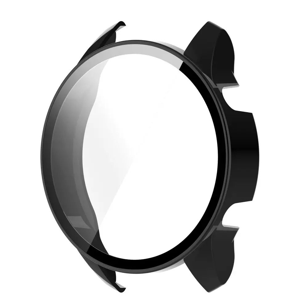 Full Coverage Xiaomi Mi Watch Case with Tempered Glass Screen Protector Clear PC Shield