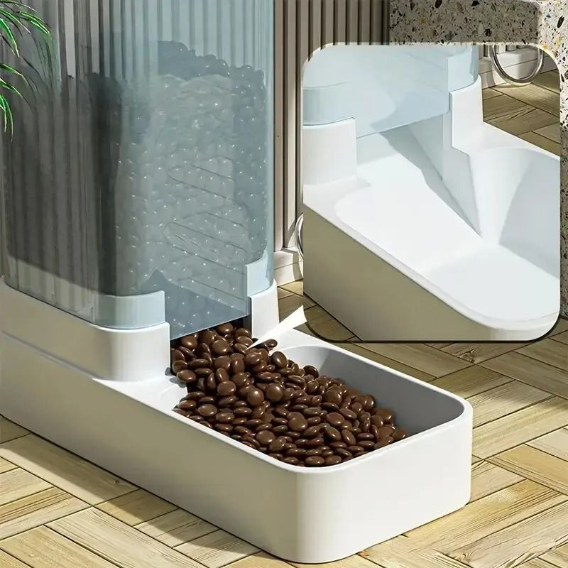 Gravity Automatic Dog Feeder & Water Dispenser Set for Cats and Small Dogs