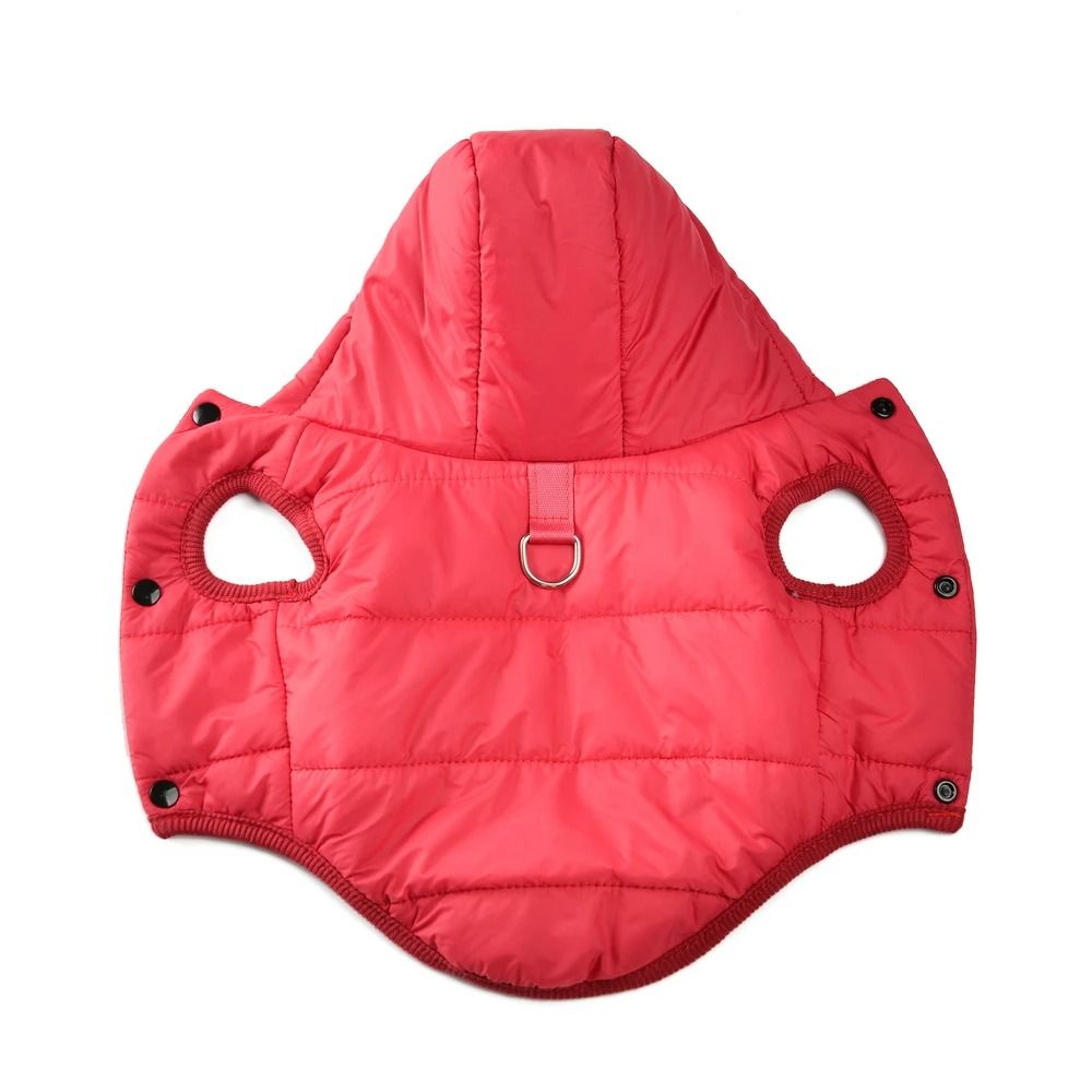 SnuggleShield Warm Fleece Dog Hoodie with D-Ring Harness