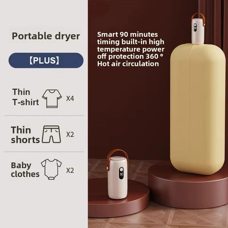 Portable Foldable Electric Clothes Dryer for Baby Clothes, Underwear & Travel Laundry