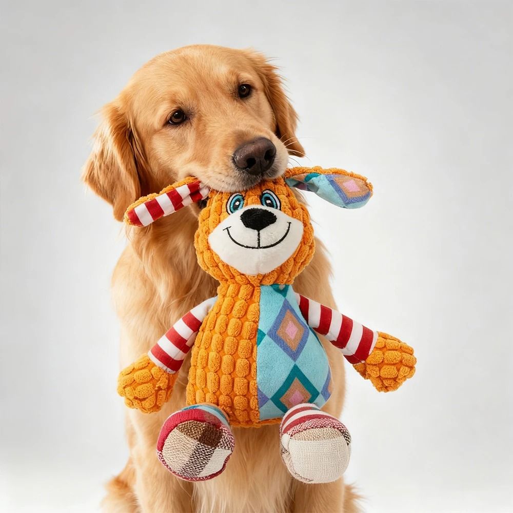 Interactive Squeaky Plush Chew Toy for Dogs & Cats
