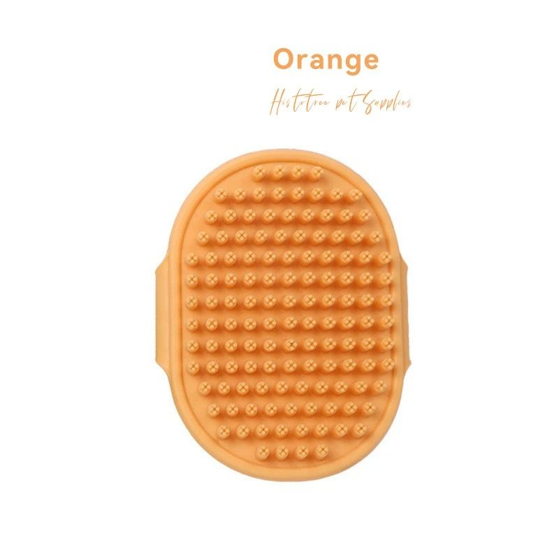 Adjustable Rubber Pet Grooming Brush for Dogs & Cats