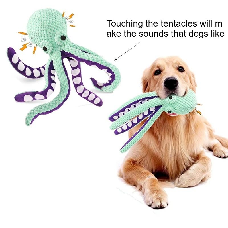 Large Plush Squeaky Dog Toy Soft Interactive Companion Toy for Small, Medium & Large Dogs