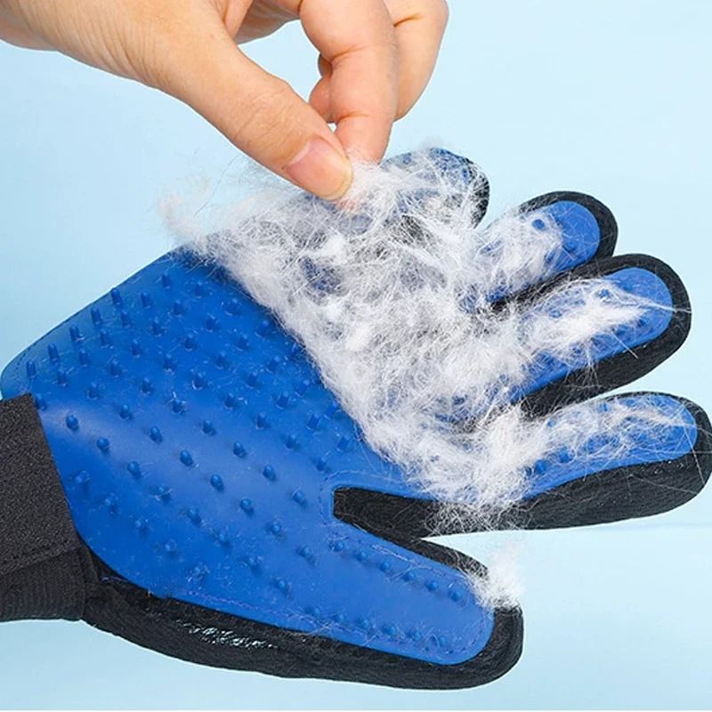 Silicone Pet Grooming Gloves for Cat & Dog Hair Removal