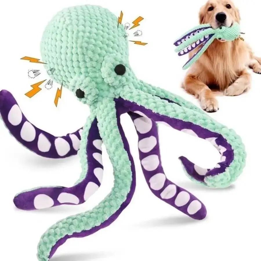 Duck Plush Squeaky Dog Toy for Chewing, Comfort & Interactive Play