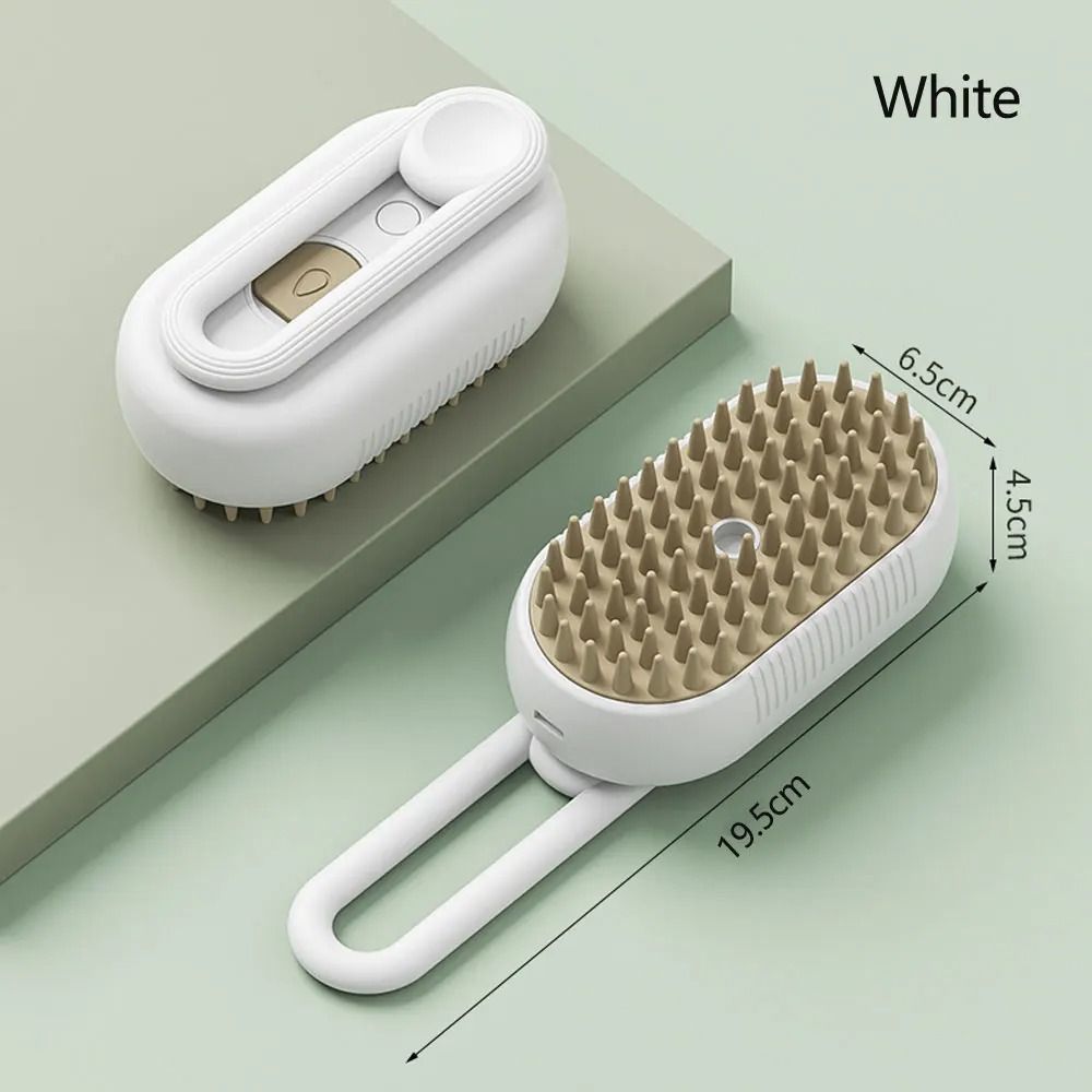 Rechargeable 3-in-1 Steam Cat Grooming Brush for Dogs & Cats