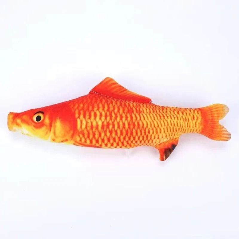 Interactive Plush Fish Cat Kicker Toy for Indoor Cats