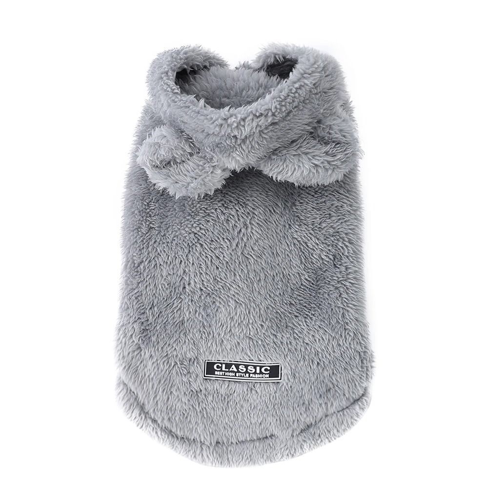 Cozy Fleece Cat Sweater Hoodie for Sphynx Cats & Small Dogs | Warm Pet Winter Coat