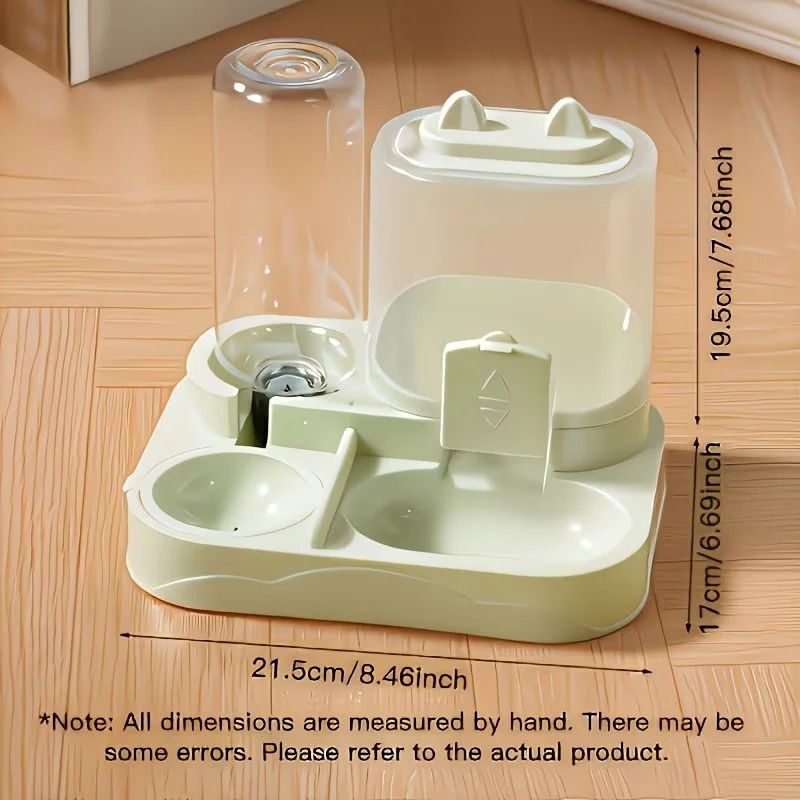 2-in-1 Automatic Pet Feeder and Water Dispenser Station for Cats & Dogs