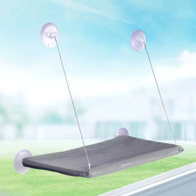 Ultra Soft Cat Window Hammock Bed Space-Saving Suction Cup Window Perch for Indoor Cats