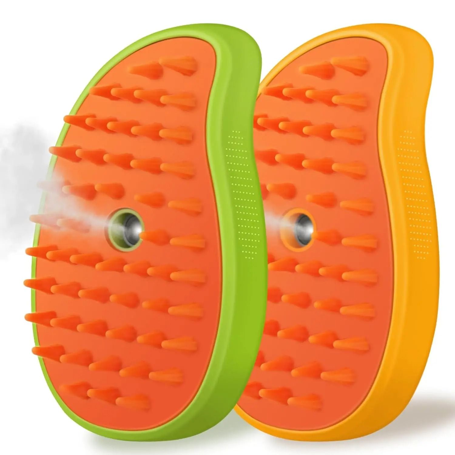 3-in-1 Steam Pet Grooming Brush with Silicone Massage Comb for Cats & Dogs