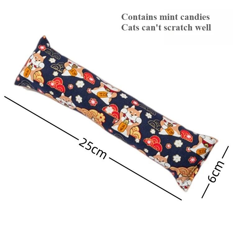 Catnip Plush Pillow Toy for Chewing, Scratching & Stress Relief