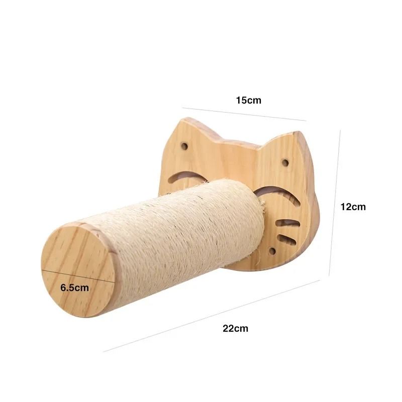 Wall Mounted Cat Climbing Shelves & Hammock Set for Indoor Cats | Wooden Cat Wall Steps & Jumping Platform