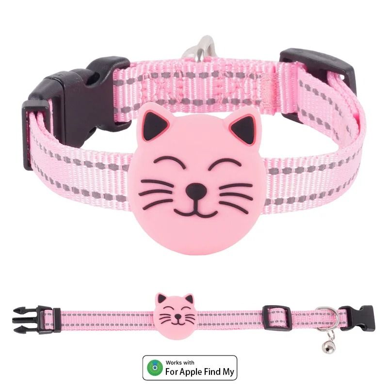 Smart GPS Pet Tracker Collar Compatible with Apple Find My | AirTag Style Cat & Dog Anti-Lost Tracking Collar