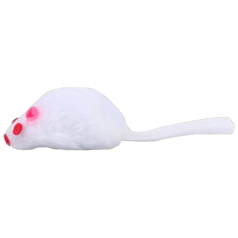WhiskerChase Plush Rattle Mouse Toy for Indoor Cats & Kittens