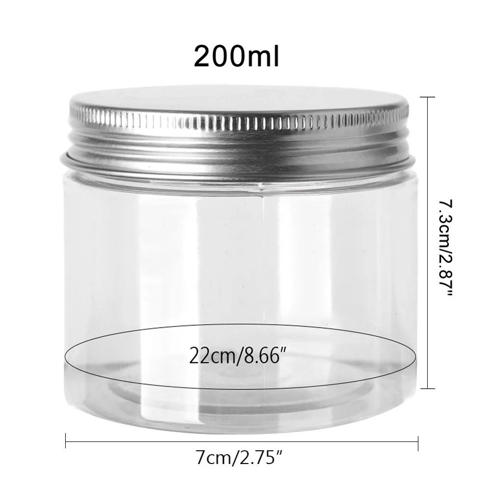 Portable Aluminum Storage Jars with Lids Refillable Cosmetic Containers & Travel Food Canisters Set