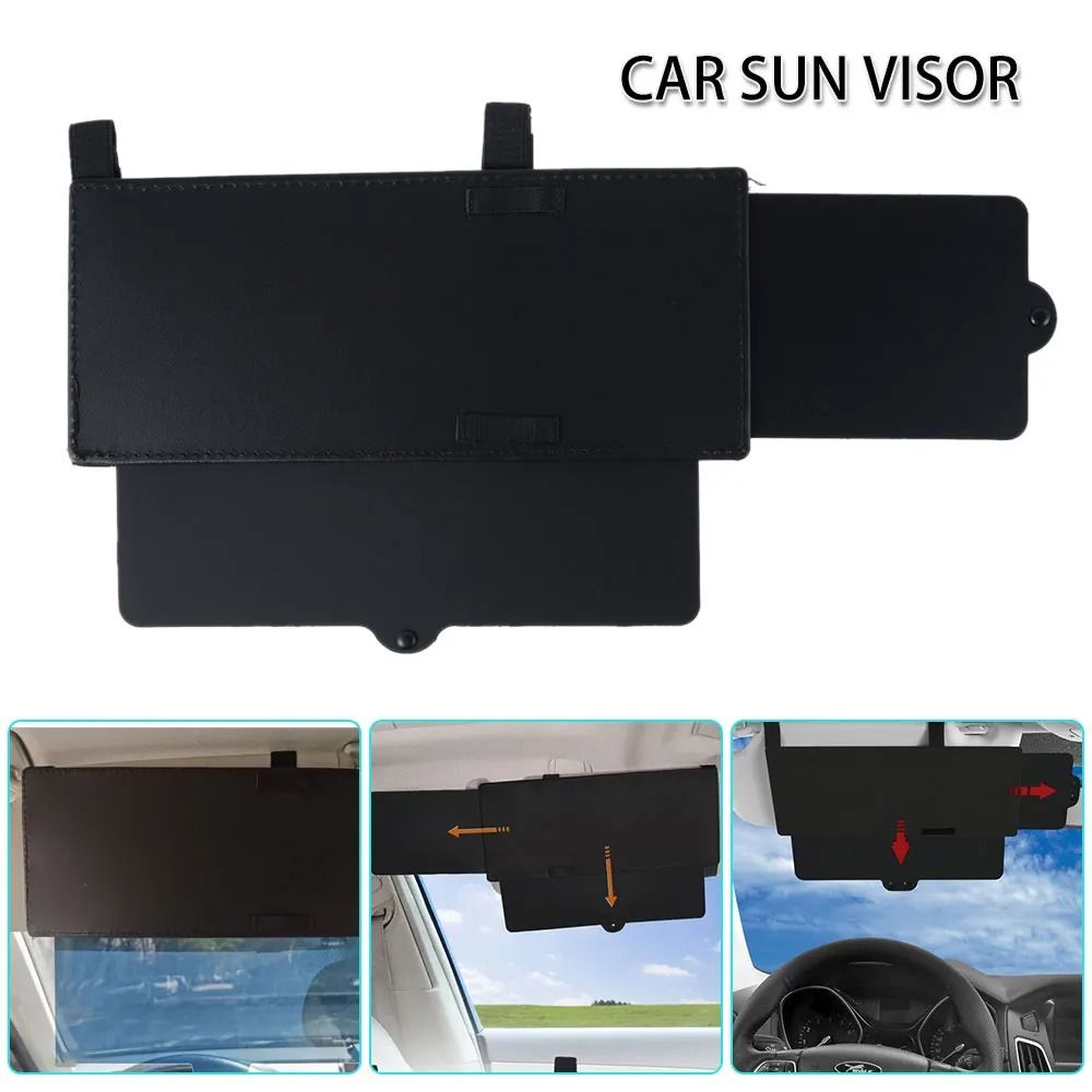 Car Sun Visor Extender Anti Glare Front Side Window Shade