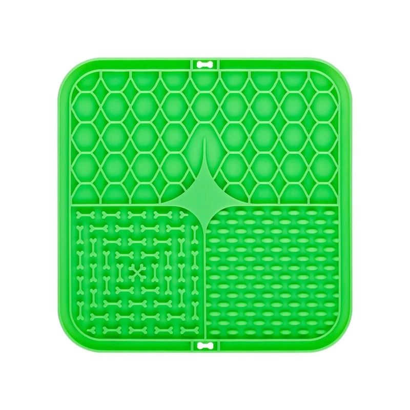Pet Lick Mat Slow Feeder Silicone Dog Treat Mat for Bathing Grooming and Anxiety Relief