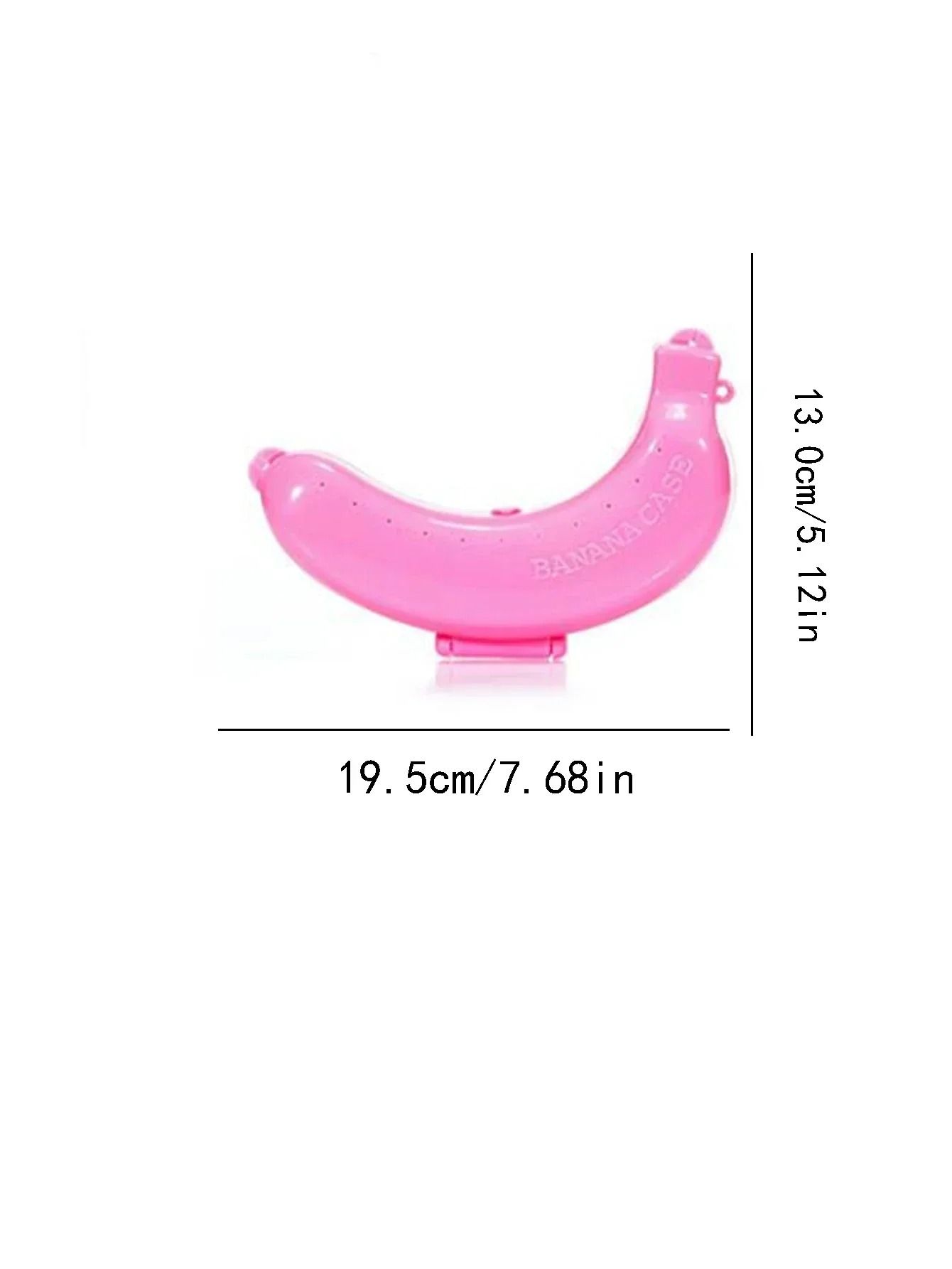 Portable Banana Storage Box Reusable Plastic Fruit Container with Clip On Lid for Travel