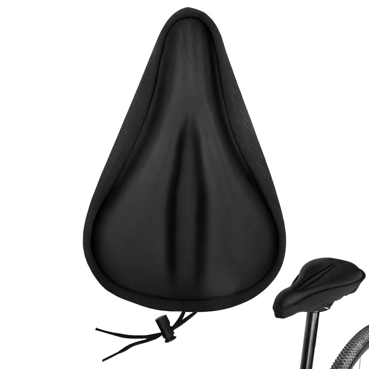 Padded Gel Bike Seat Cover for Mountain Bike and Cycling Comfort
