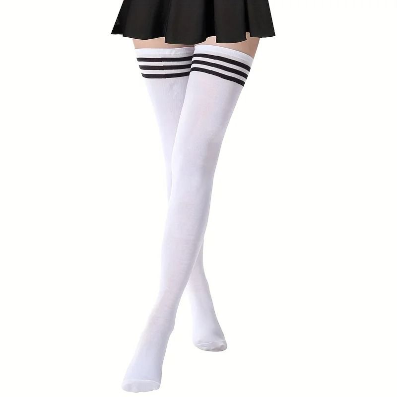 Women's Thigh High Over Knee Socks Soft Stretch Long Stockings One Pair