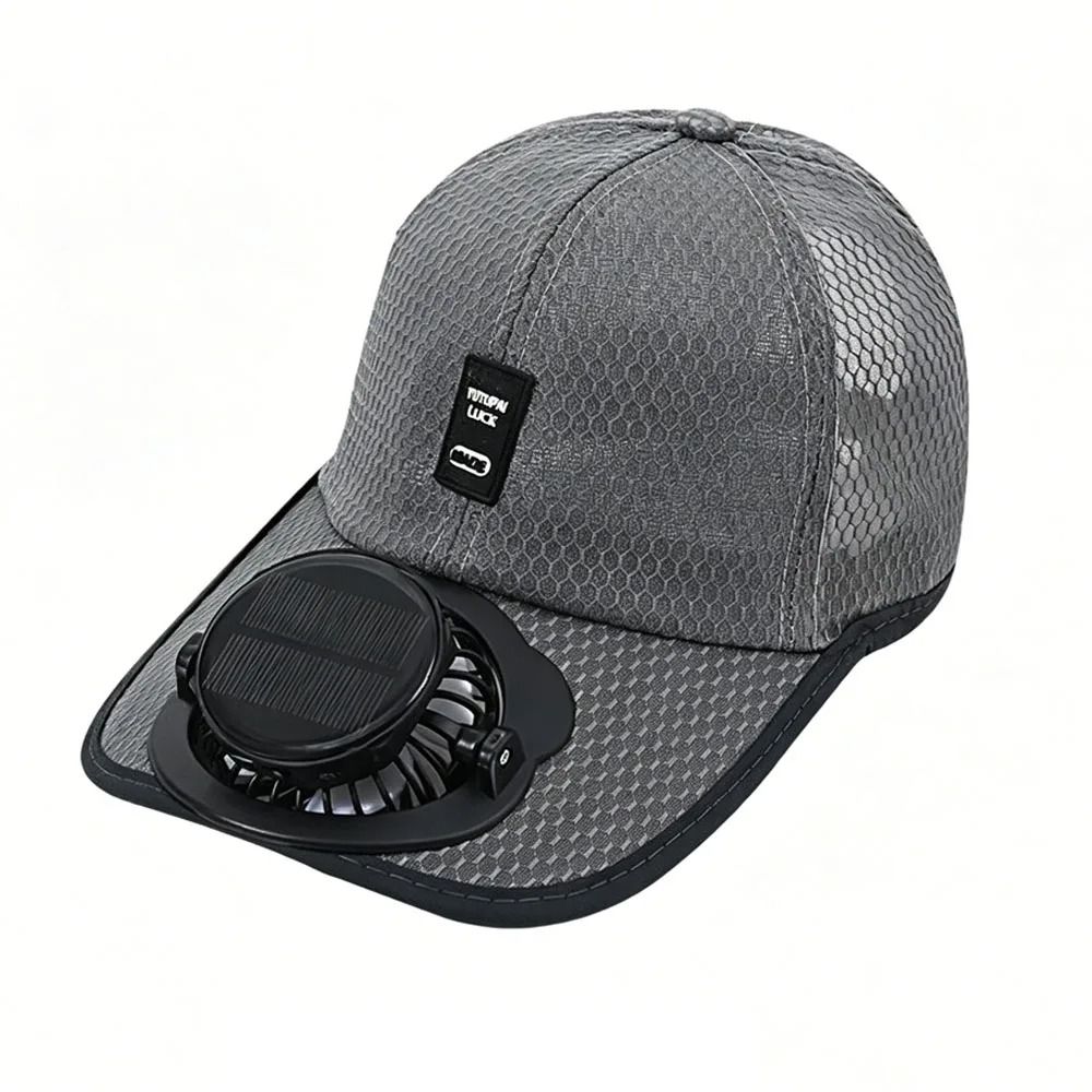 Solar Fan Sun Hat with USB Charging and Breathable Sun Protection