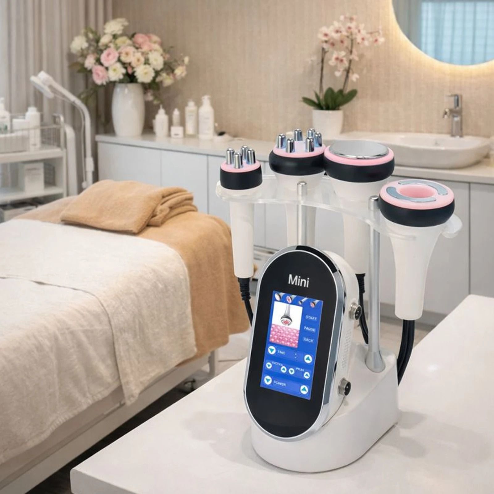 40K 4-in-1 Ultrasonic Cavitation Body Sculpting Machine with RF Skin Tightening for Home & Spa