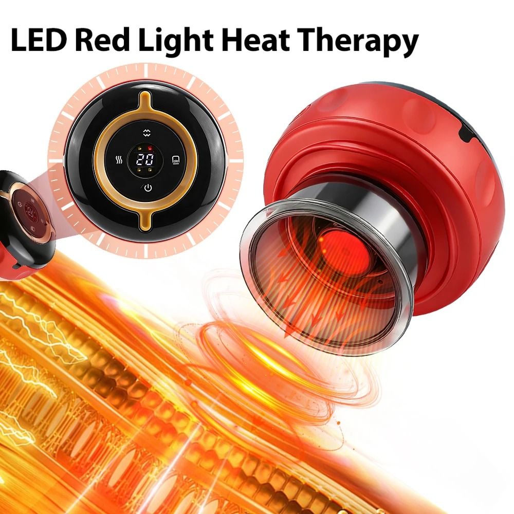 Smart Electric Cupping Massager with Heat and Red Light Therapy