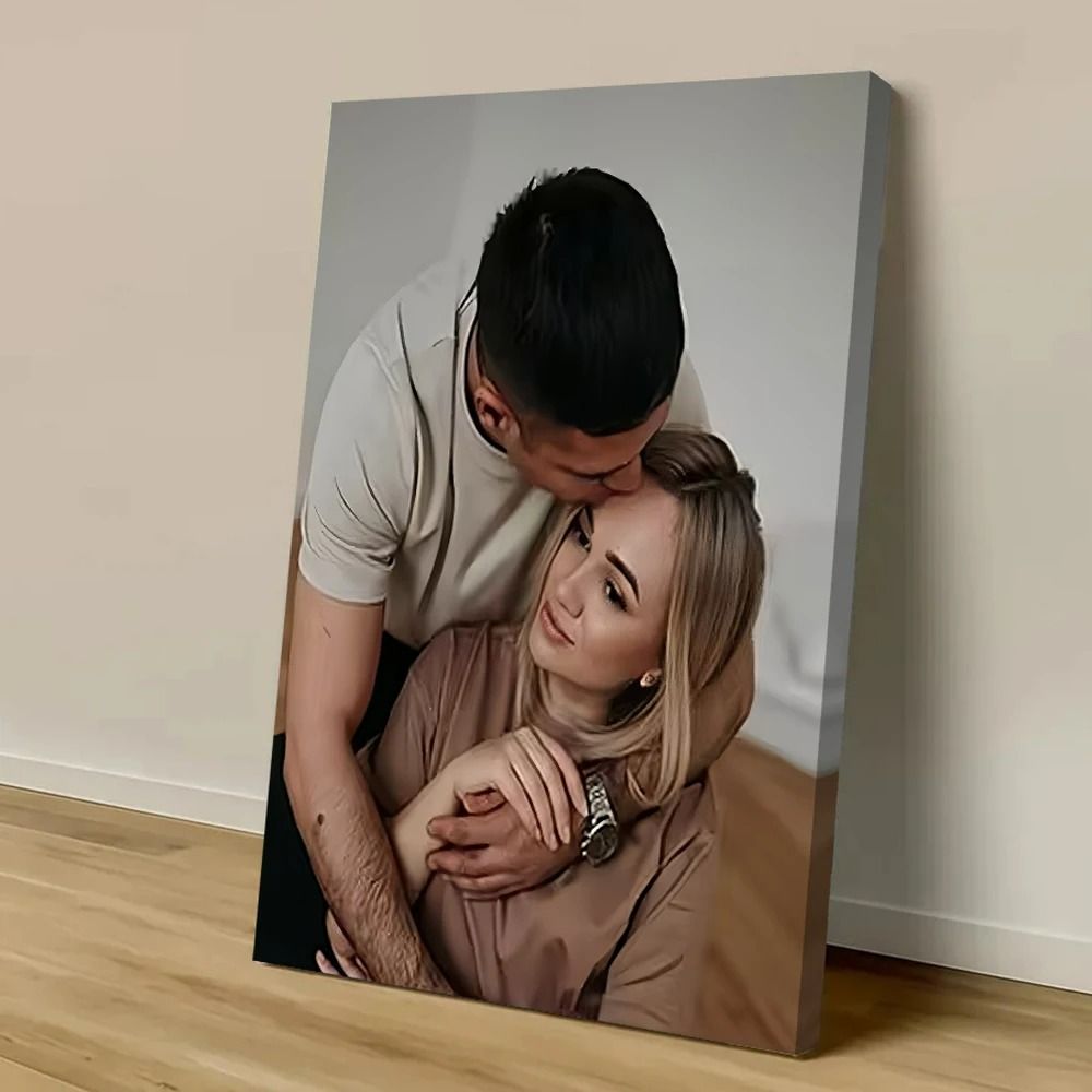 Custom Photo Canvas Print Personalized Family Pet Wedding Wall Art