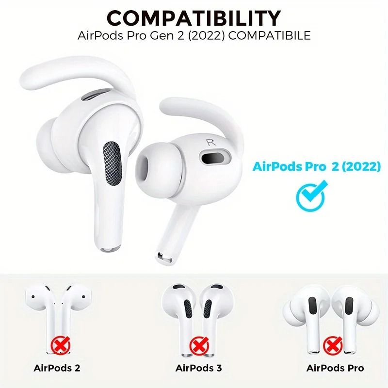 Sport Silicone Ear Hooks for AirPods Pro 2